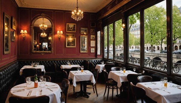 Bistro parisien : le charme d'un restaurant sur la seine
